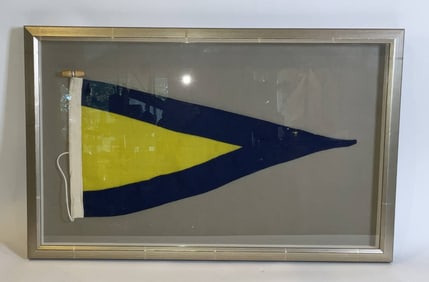 Nautical Signal Flag in Shadow Box Frame