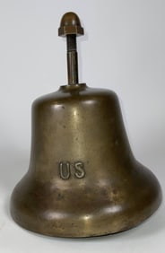 Solid Brass U.S. Navy Bell with Clanger