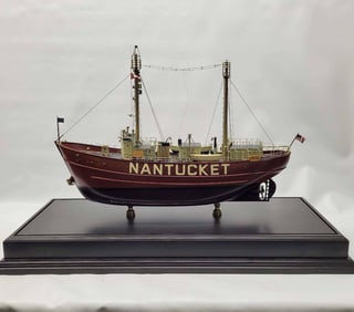 Nantucket Lightship model in case
