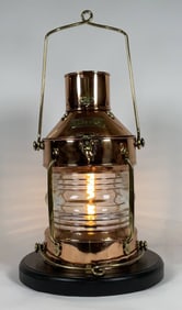 Ships Anchor Lantern Made of Copper
