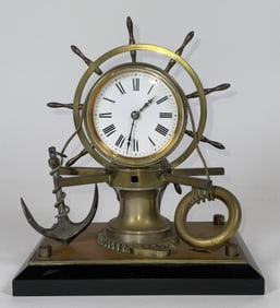 French Industrial Nautical Clock