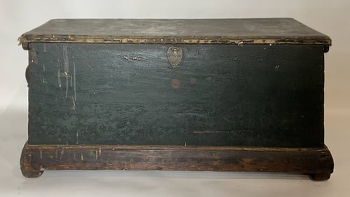 Canvas Covered 19th Century Sea Chest
