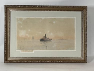 Fred S. Cozzens Painting of New York Bay