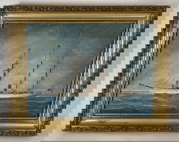 Steam Yacht Sagamore Painting by Antonio de Simone