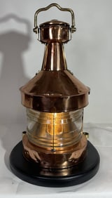Copper Ship's Masthead Lantern from Early 20th Cen