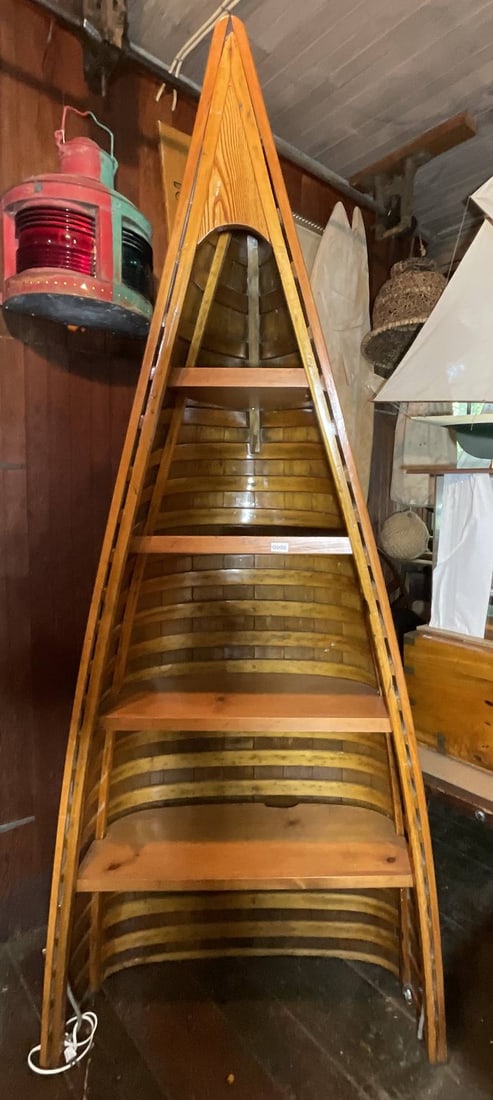 Early 20th Century Canoe Bookcase (1 of 6)