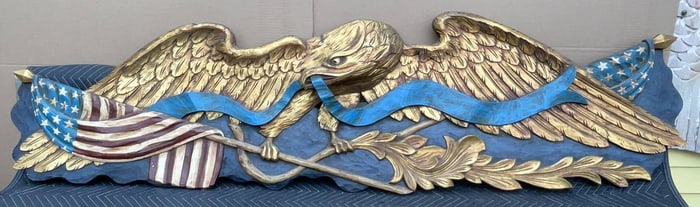 Seven Foot Carved Eagle from Artistic Carving Comp