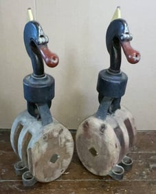 Rare Pair of Ship's Pelican Blocks