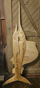 Six Foot Carved Sailfish with Bill
