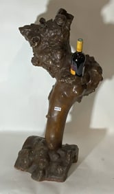 Wine Bottle Holder made from Tree Root