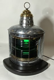 X-168 Ships Lantern with Beautiful Green Lens