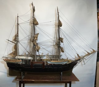Monumental Whale Ship Model of the Helen Snow of N