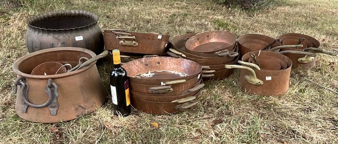 Pier 4 Copper Pot and Pan Hoard (32 pcs)