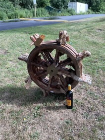 Five Ships Wheels as a Lot from Pier 4 (5 pcs)
