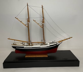 Coastal Schooner in Case