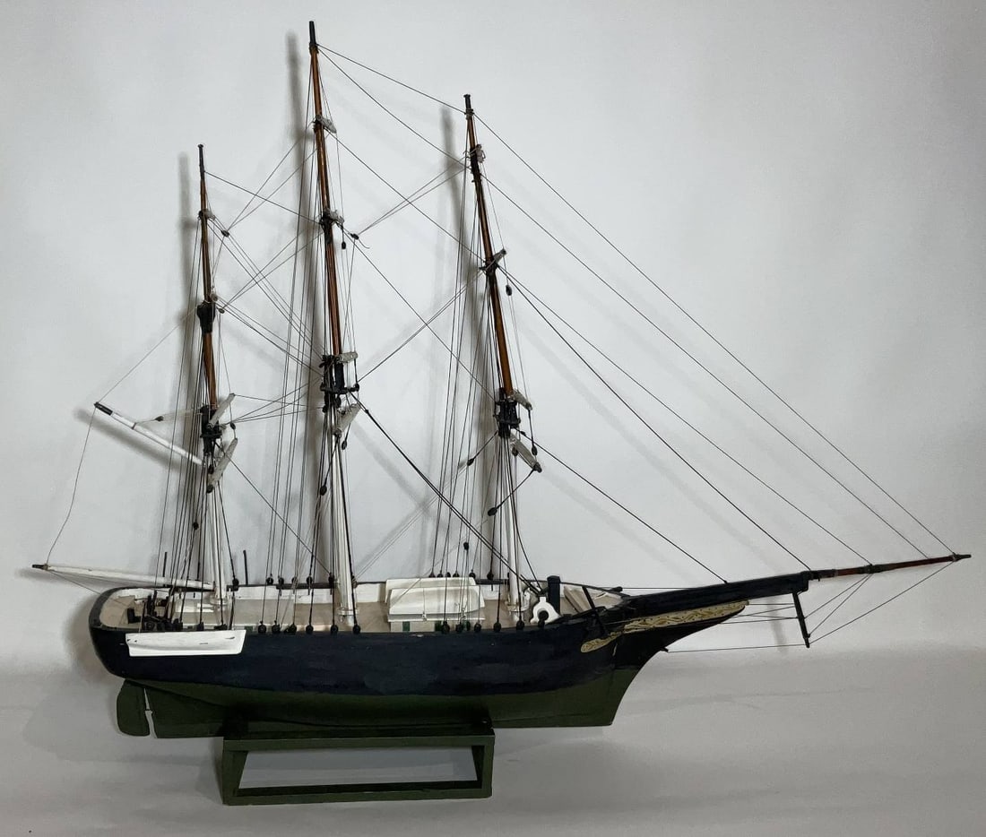 Primitive Ship Model of the Barque Ophelia (1 of 10)