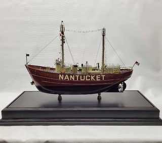 Nantucket Lightship model in case