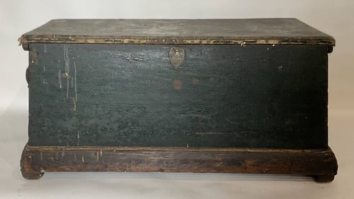 Canvas Covered 19th Century Sea Chest