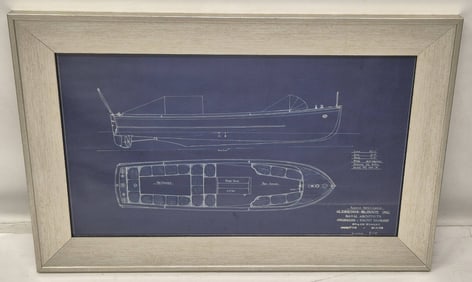 Blueprint for Launch for the Steam Yacht Hi-Esmaro