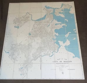 City of Boston Map from 1926