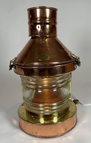 Ships Masthead Lantern with Copper and Brass Body