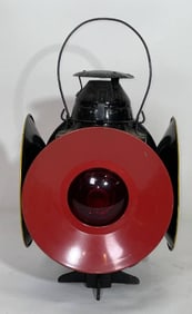 Four Sided Railroad Lantern by Handlan of St. Louis