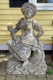 Cast Stone Garden Ornament of Woman