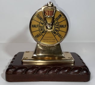 Solid Brass Engine Order Telegraph by Harrison