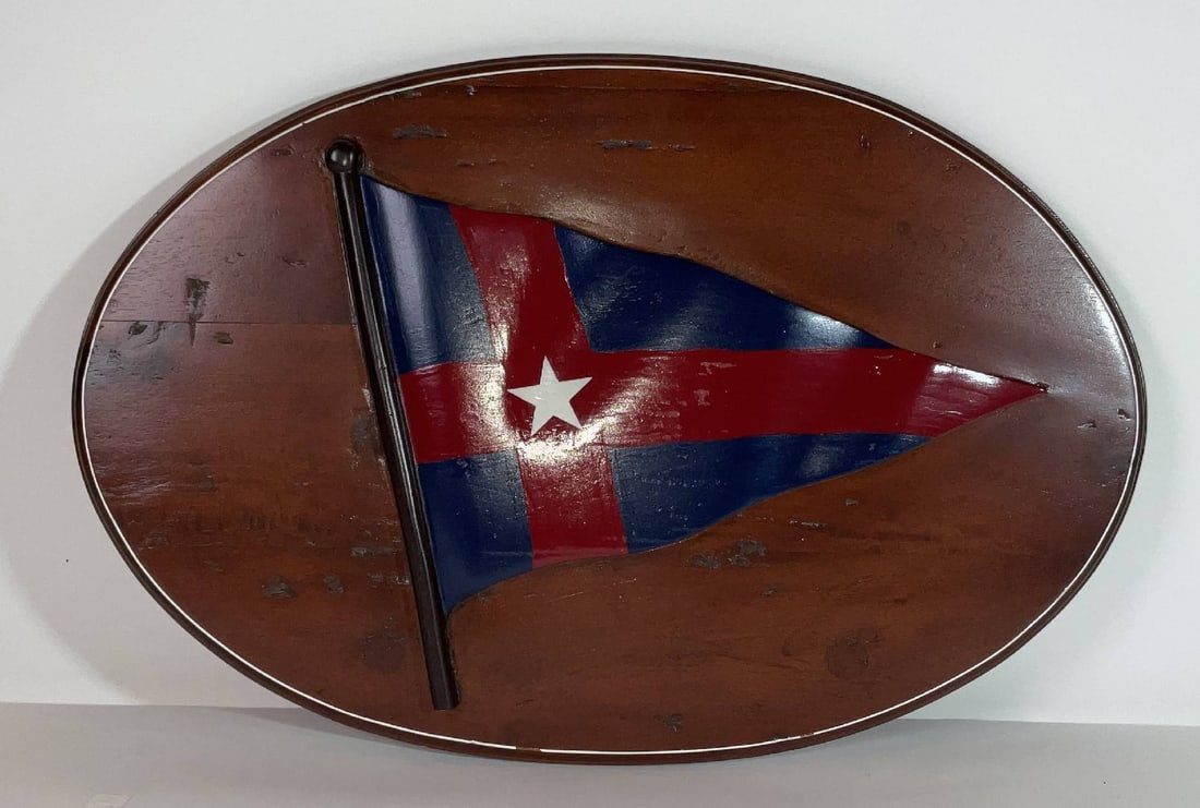 Wood Plaque with the New York Yacht Club Burgee (1 of 6)