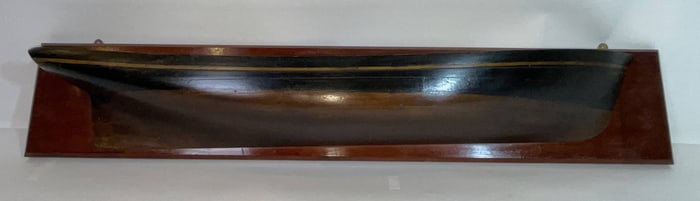 Schooner Lizzie Thompson Builder's Model on Backboard