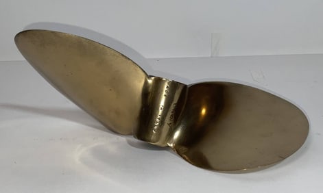 Solid Brass Boat Propeller by Cary, Italy