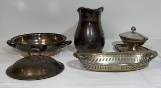United States Navy Silverplate Serving Pieces