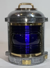 Cobalt Blue Perko Ship's Lantern