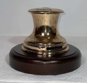 Merriman Brothers Yacht Winch on a Wood Base