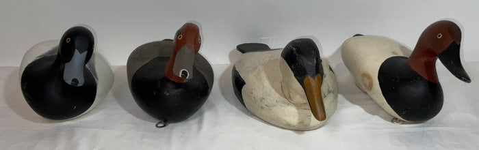 Four Carved and Painted Duck Decoys