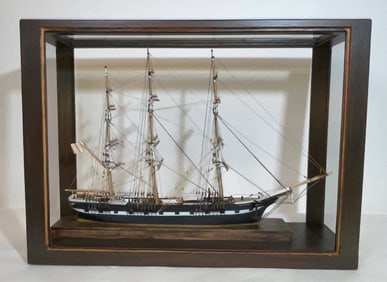 Cased Model of the American Packet Ship Paul Revere