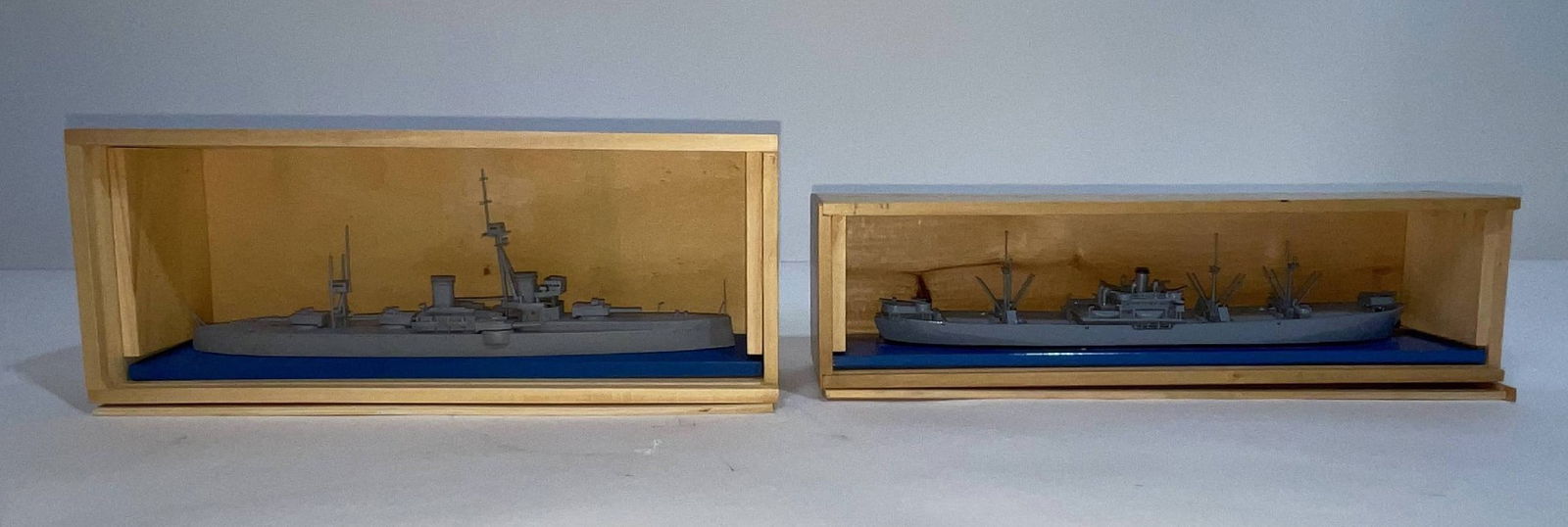 A pair of Alexander Scherbak Models: The first is the HMS Dreadnought launched in 1906 in 1:600 scale. Dreadnought changed the game in battleship design after Admiral Sir Jackie Fisher ordered and oversaw her iconic design. There are too
