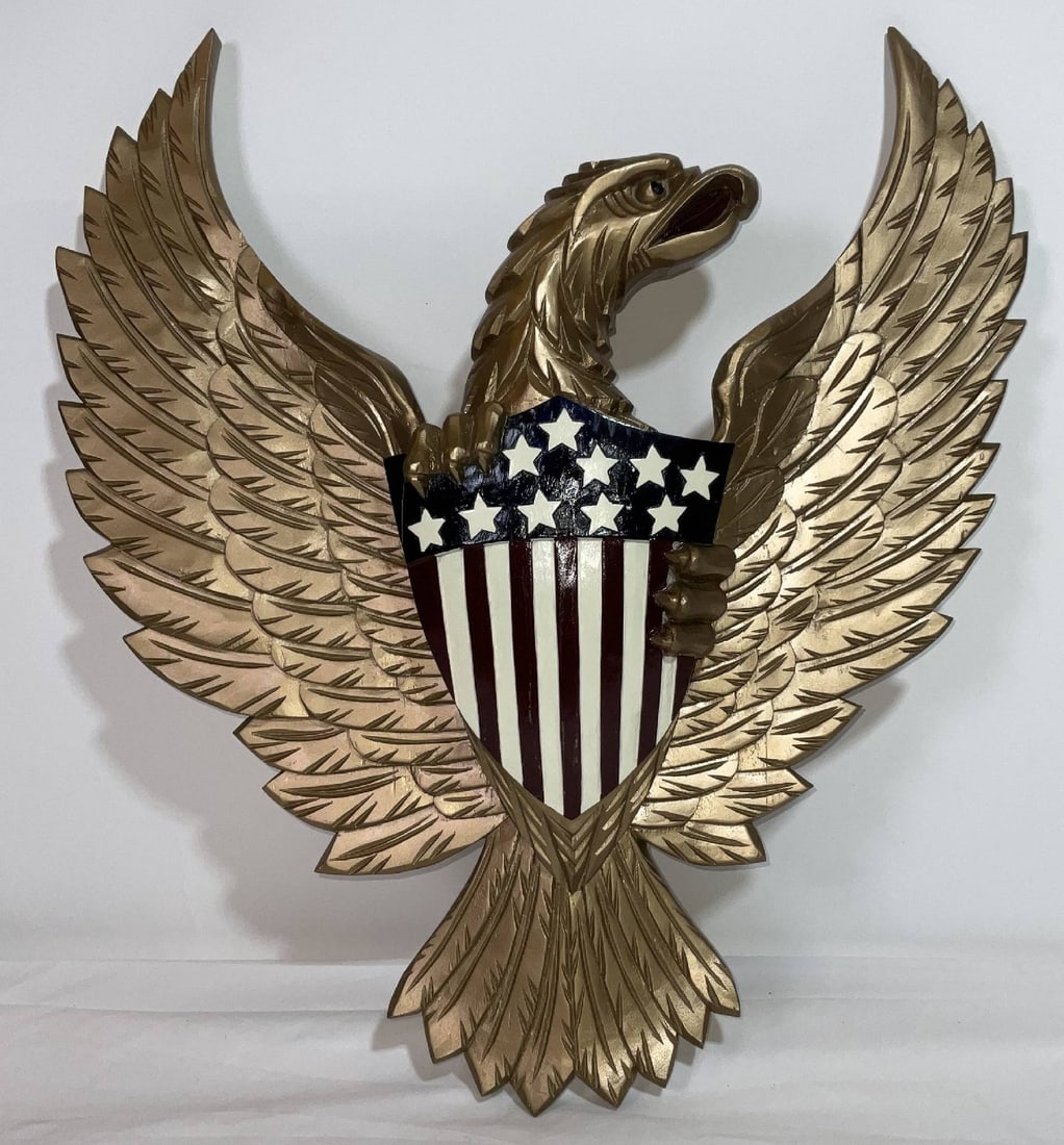 Carved Wood Federal Eagle (1 of 6)