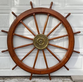 Ship's Wheel from the Nantasket Beach Steamboat Company's Betty Alden
