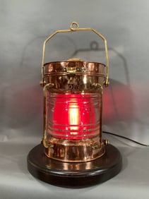 Solid Copper Ship’s Lantern by Tung Woo of Hong Kong