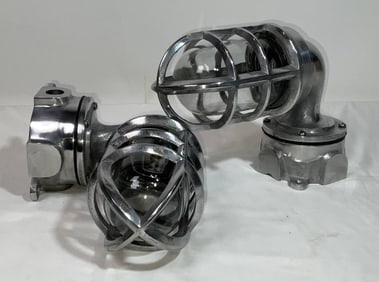 Pair of Aluminum Ship’s Companionway Lights