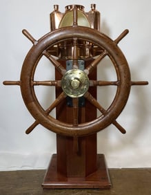 Ship's Wheel with Binnacle Unit