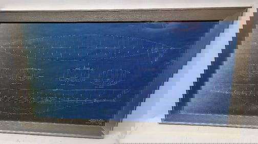 Original "LAWLEY 225" International Class Sailboat Blueprint