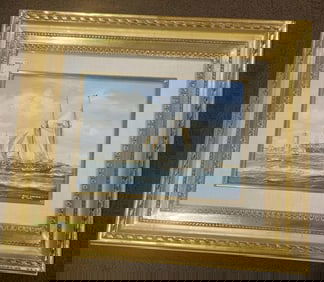 Roy Cross Marine Painting "Coming Home After Year Long Voyage"