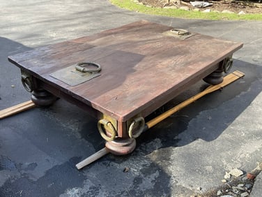 Huge Ship's Hatchcover Table