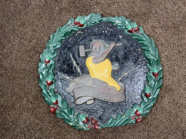 HMS Thunderer Screen Badge Showing Zeus