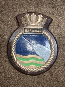 Cast Brass Gun Tampion from Royal Navy Submarine HMS Narwhal