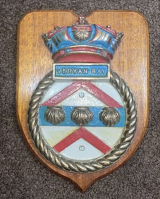 Royal Navy Ship's Placque for HMS Veryan Bay
