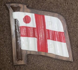 Royal Navy Vice Admirals Badge from the Captains Launch on Board HMS Revenge