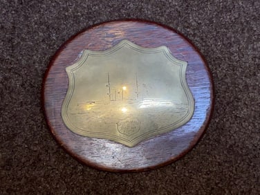 Engraved Shield with HMS Implacable Great War 1914-1918